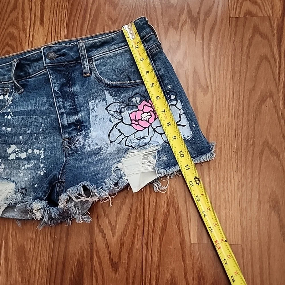 American Eagle Outfitters vintage hi-rise festival shorts 8 painted Hard to find